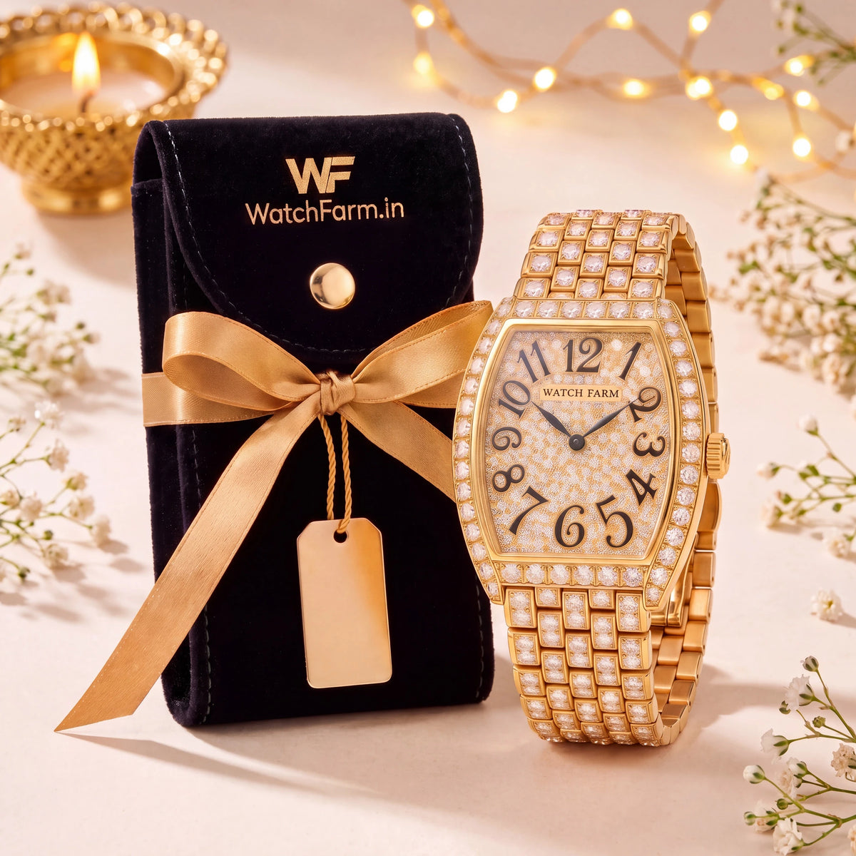 Watch Farm Ultra Luxury Diamond Watch(Dubai Imported)