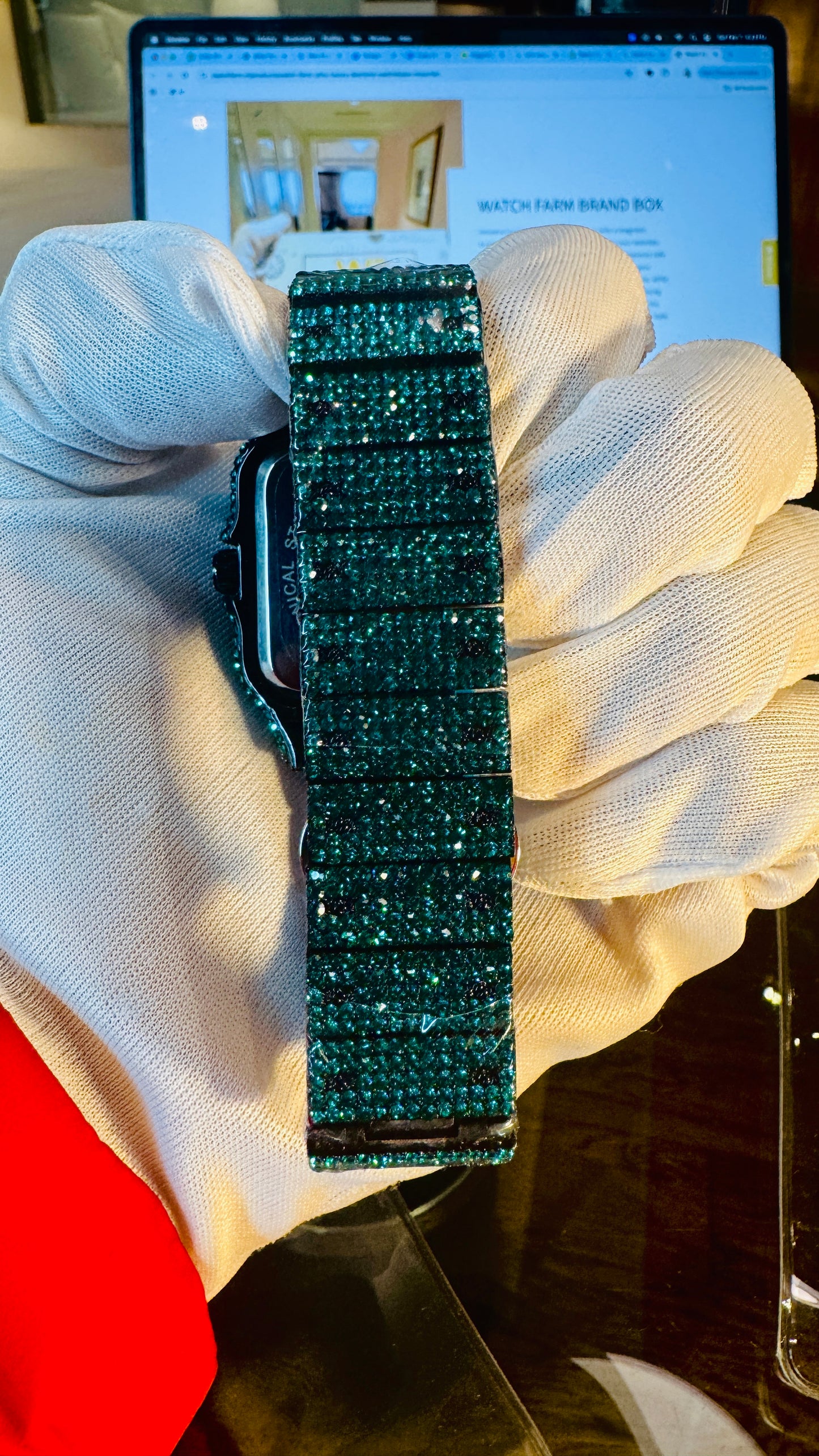 WatchFarm Emerald Mirage Arabic Diamond Watch – Exclusive Sheikh Edition