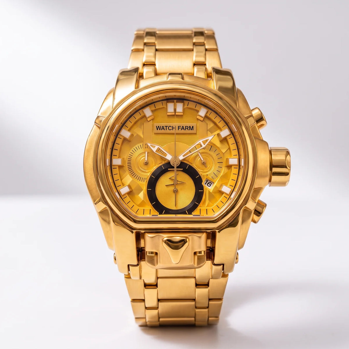 Gold Heavy Watch Combo