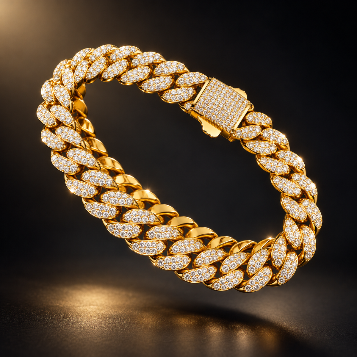 WatchFarm Iced Diamond Cuban Bracelet 16mm – Exclusive Edition