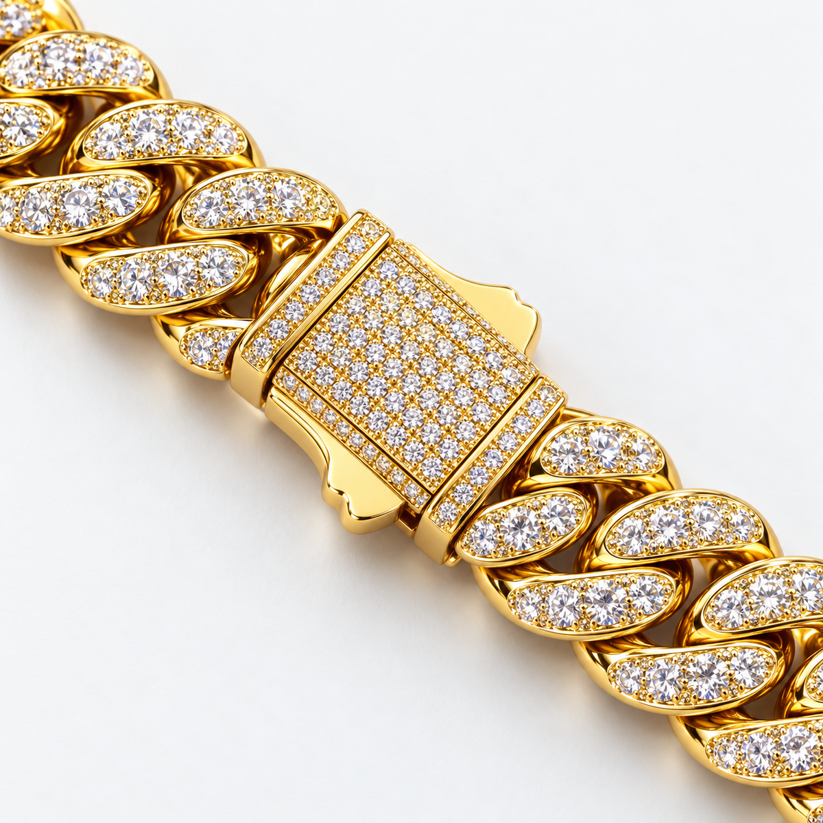 WatchFarm Iced Diamond Cuban Bracelet 16mm – Exclusive Edition