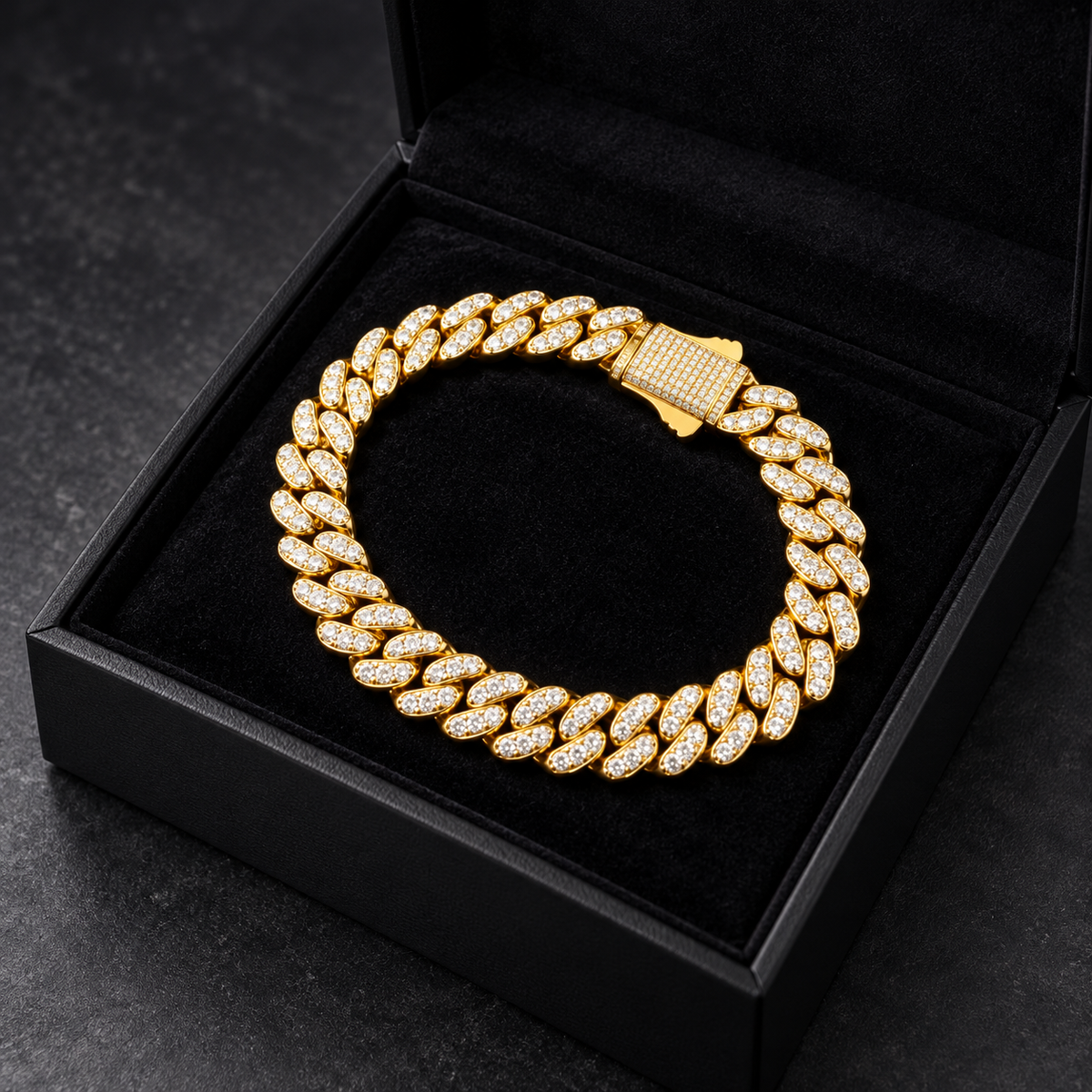 WatchFarm Iced Diamond Cuban Bracelet 16mm – Exclusive Edition