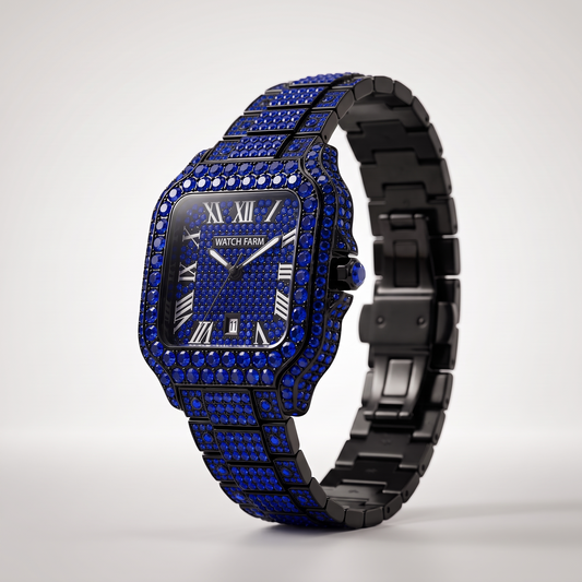 WatchFarm Blue Sapphire Diamond Watch — hero