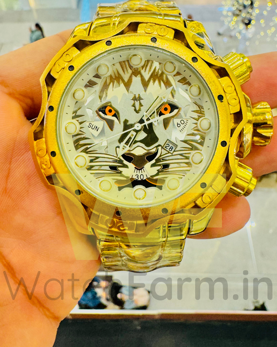 Watch Farm Gold  Lion Watch (Radium Inside)