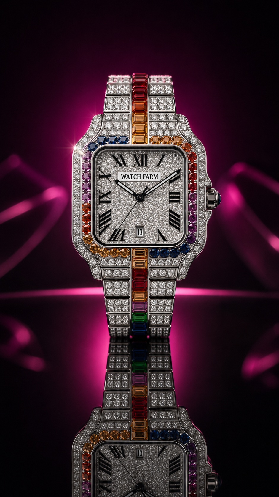 WatchFarm Rainbow King Diamond Watch – Exclusive Edition