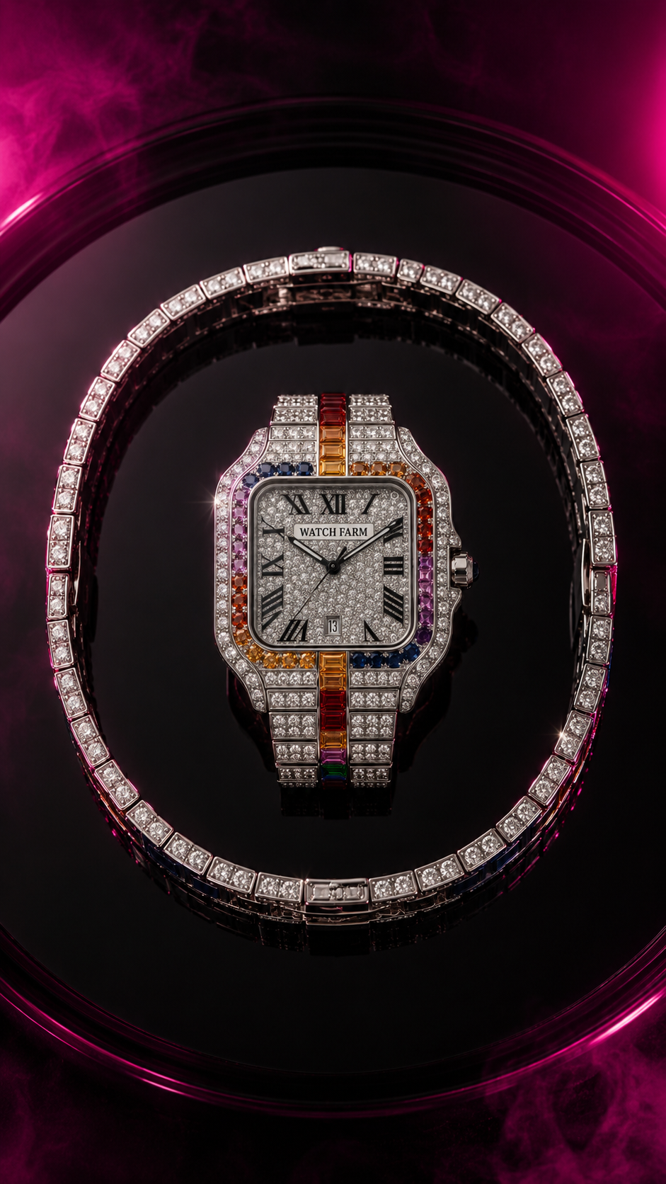 WatchFarm Rainbow King Diamond Watch – Exclusive Edition
