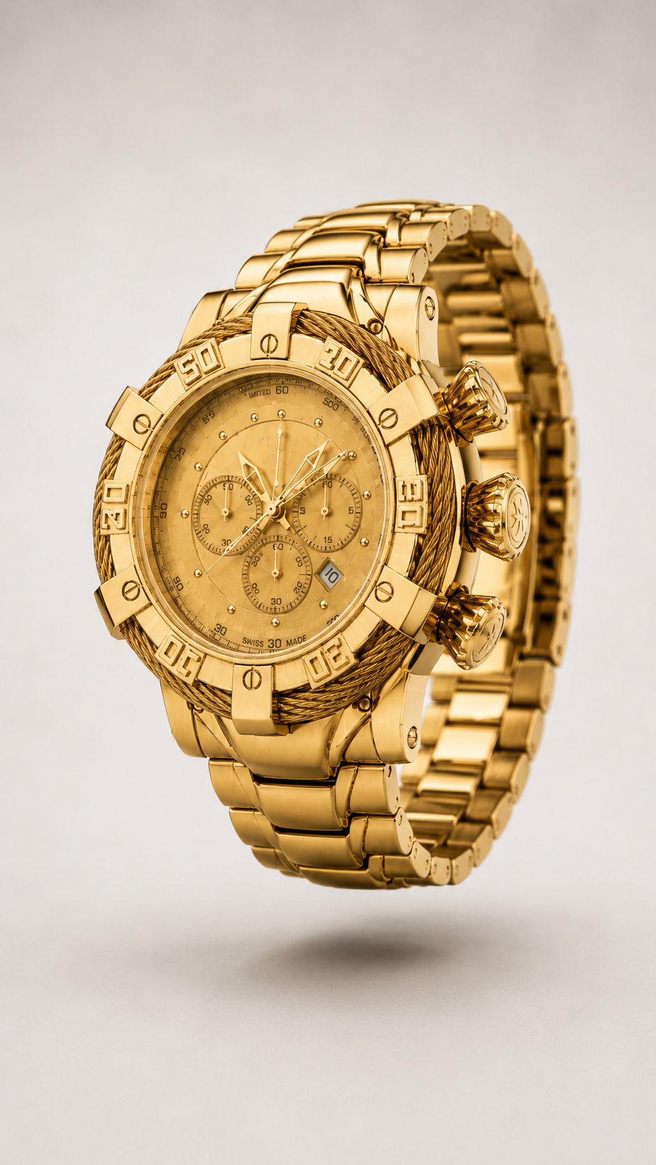 WatchFarm Gold  Beas Watch(Heavy Quality)
