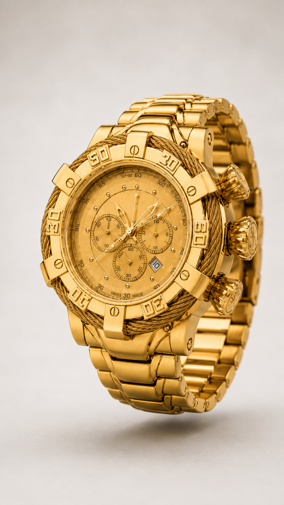 WatchFarm Gold  Beas Watch(Heavy Quality)