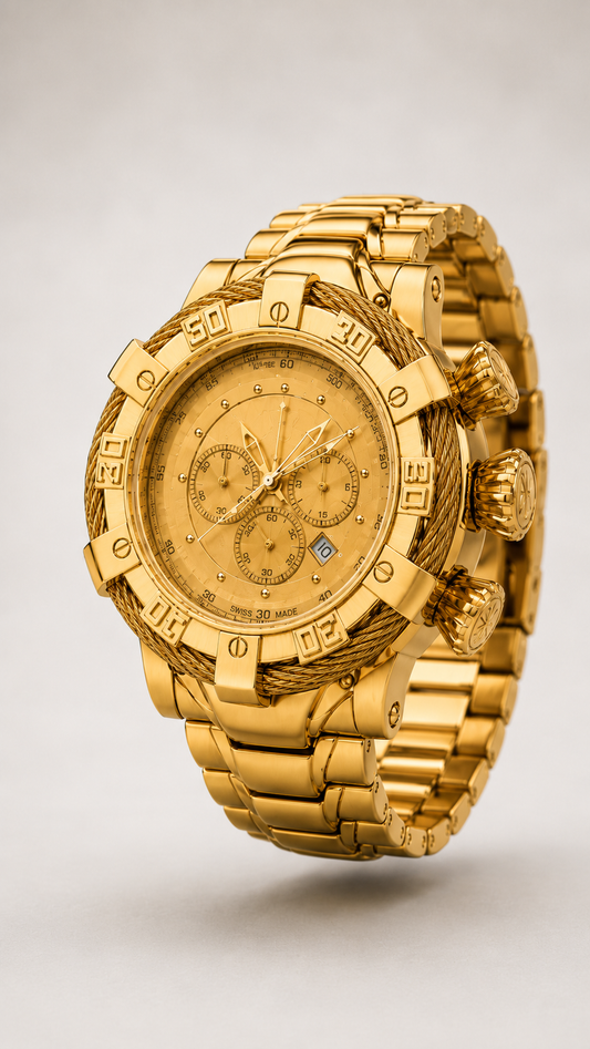 WatchFarm Gold  Beas Watch(Heavy Quality)