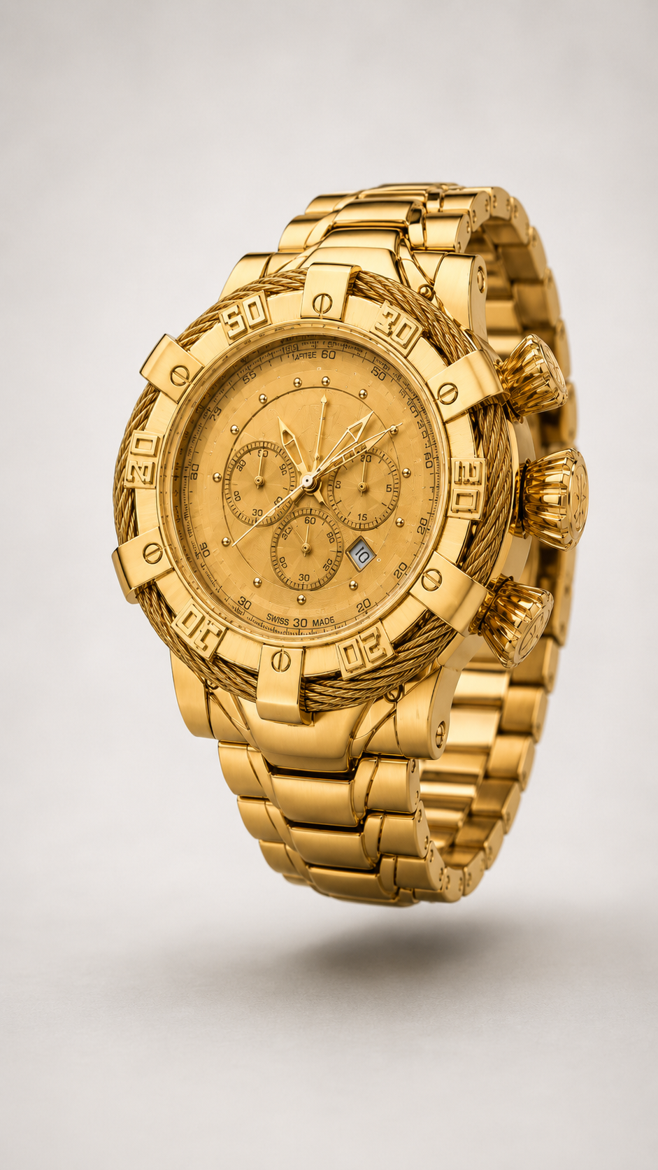 WatchFarm Gold  Beas Watch(Heavy Quality)