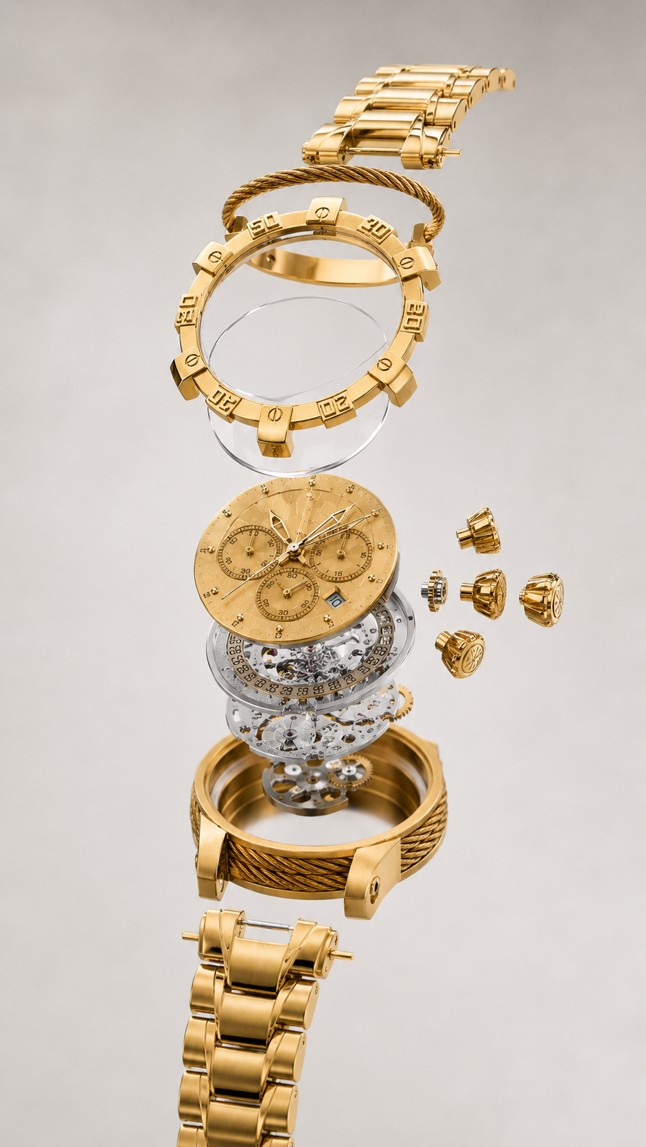 WatchFarm Gold  Beas Watch(Heavy Quality)