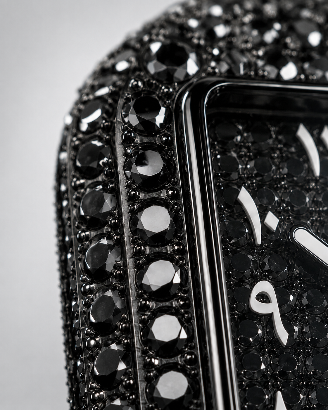WatchFarm Blackout Arabic Diamond Watch – Exclusive Sheikh Edition