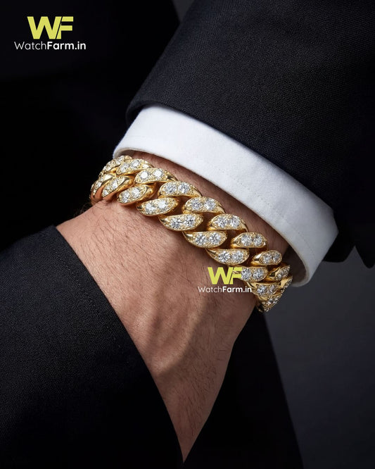 Luxury Diamond Cuban Link Bracelet – 16mm