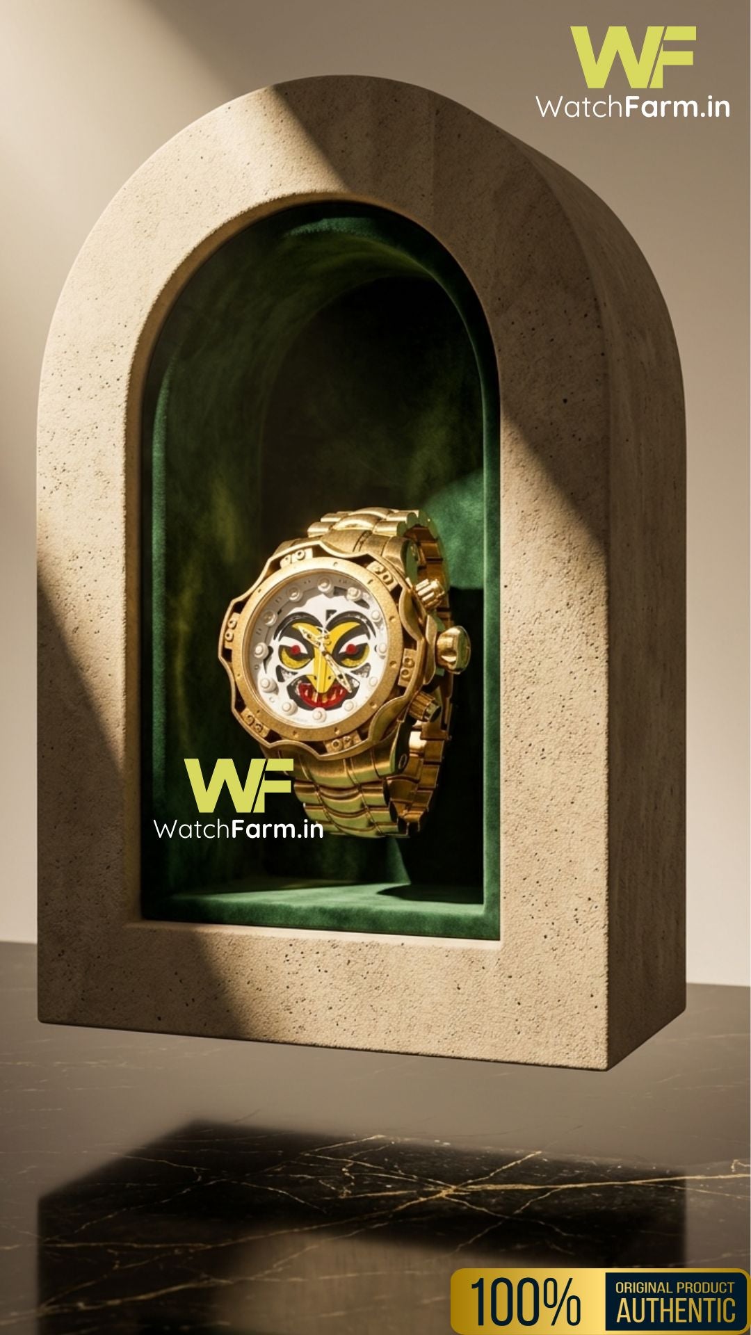 Watch Farm Reserve Venom Gold Plated  52mm Swiss Mvt Watch
