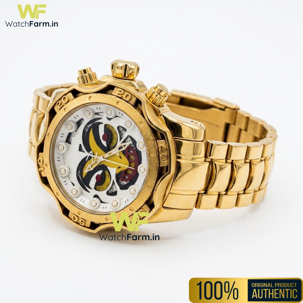Watch Farm Reserve Venom Gold Plated  52mm Swiss Mvt Watch