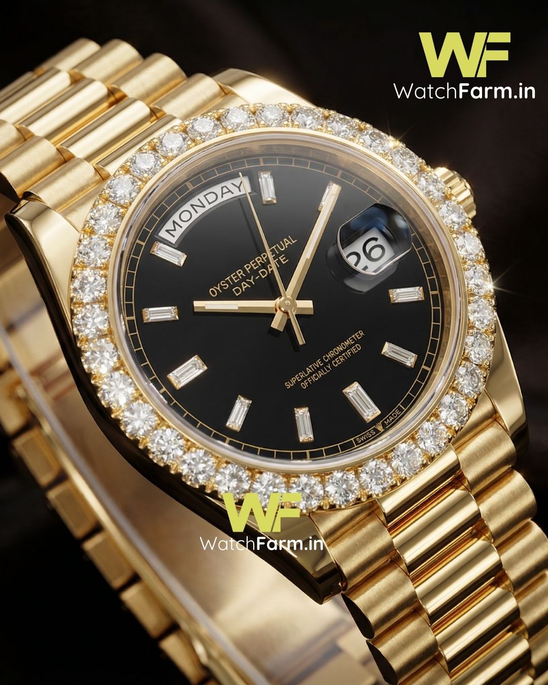 Royal Diamond Day-Date Watch – Swiss Automatic