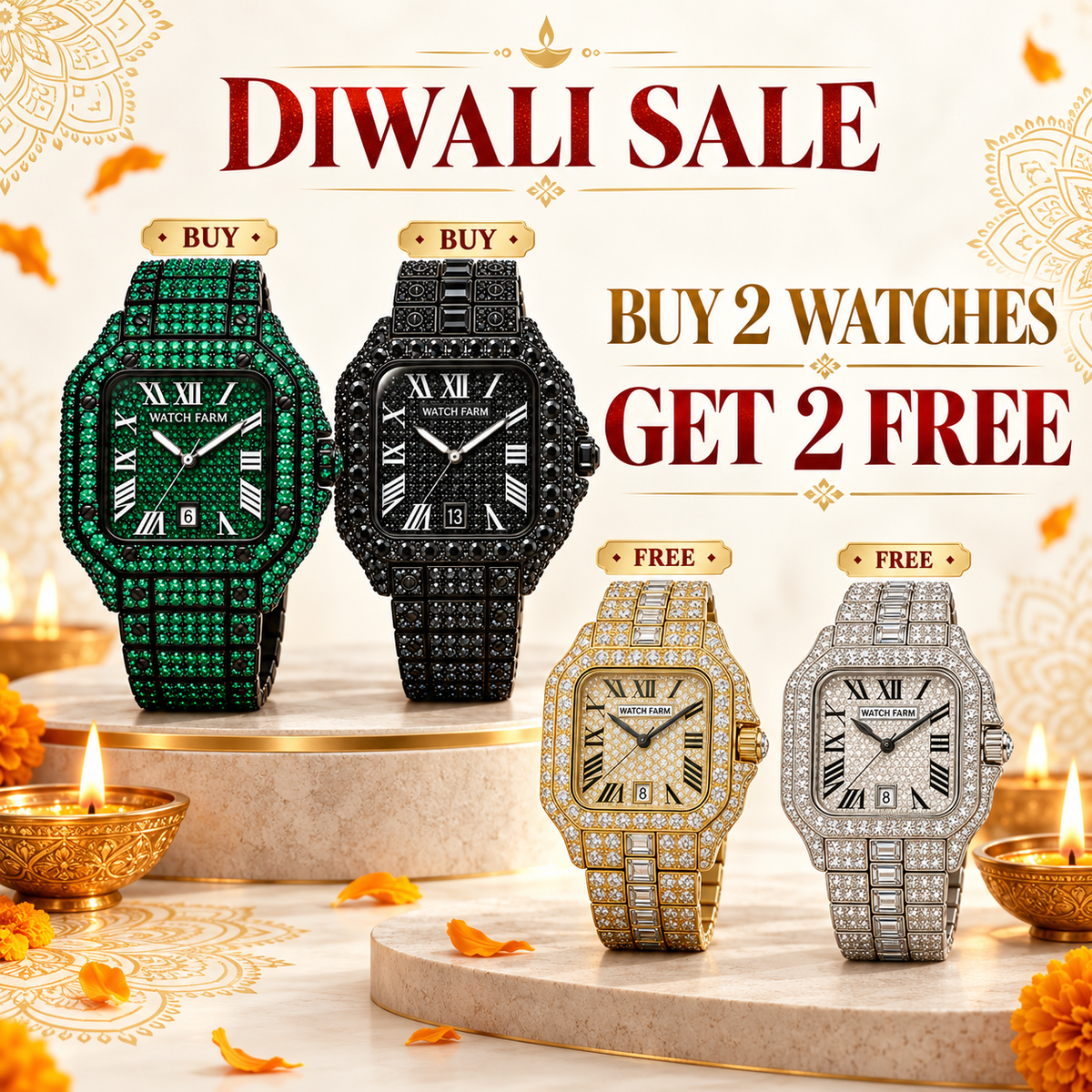Diwali Sale – Buy 2 Watches Get 2 FREE