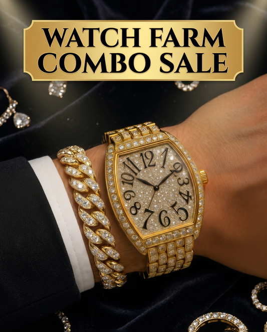 Watch Farm Dubai Imported Combo (Watch+Bracelet)
