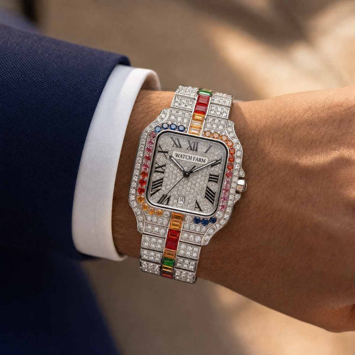 WatchFarm Rainbow King Diamond Watch – Exclusive Edition