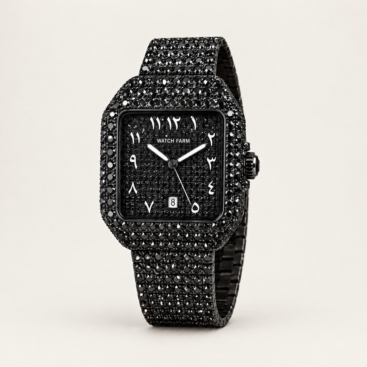Blackout Arabic Diamond Watch – Buy