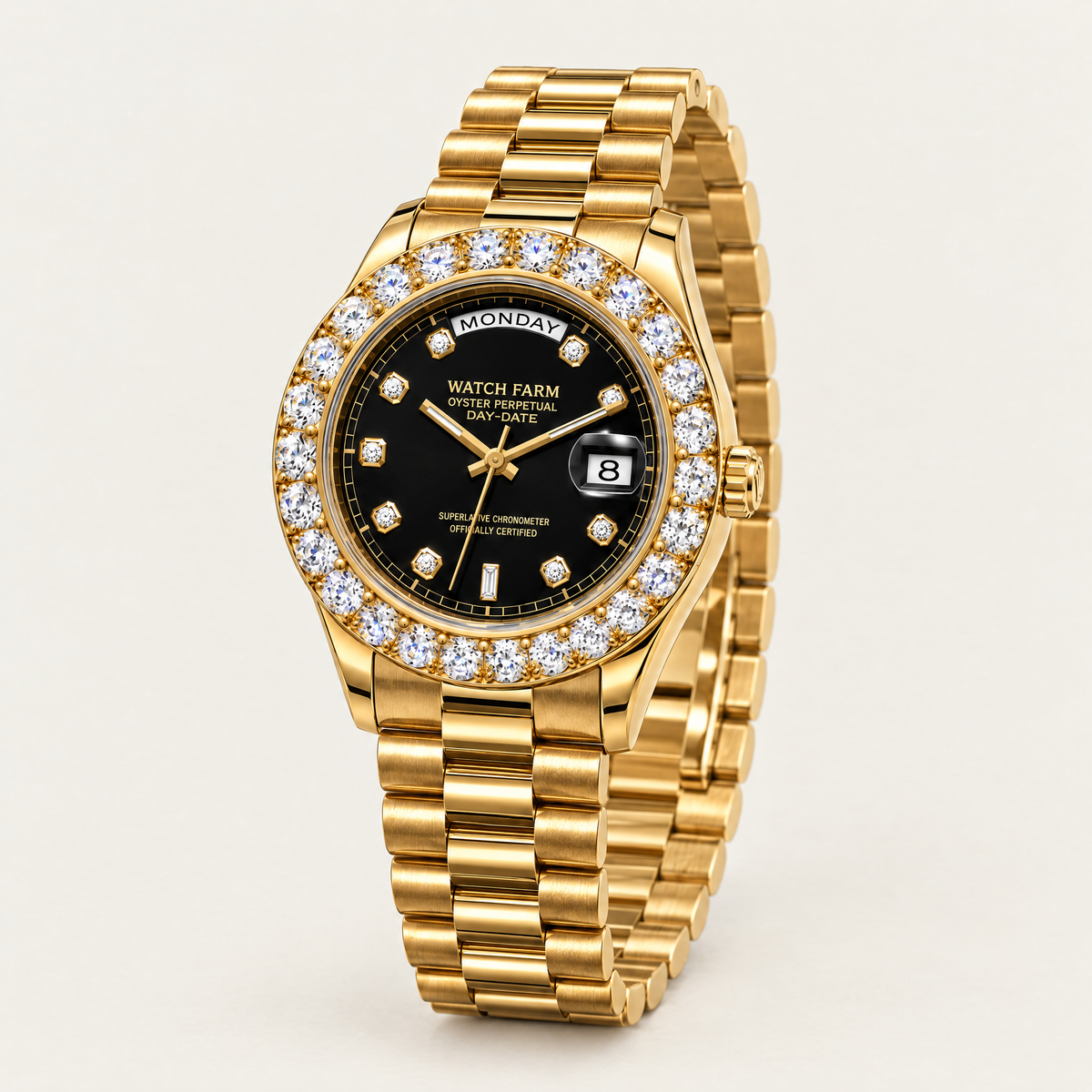 Royal Diamond Day-Date Watch – Swiss Automatic